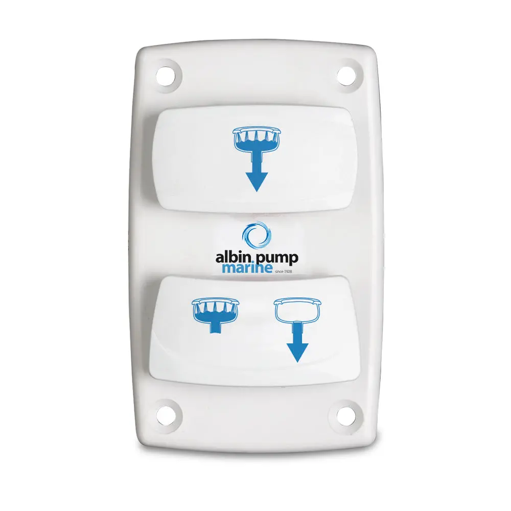 Albin Group Marine Control Silent Electric Toilet Rocker Switch [07-66-025] 1