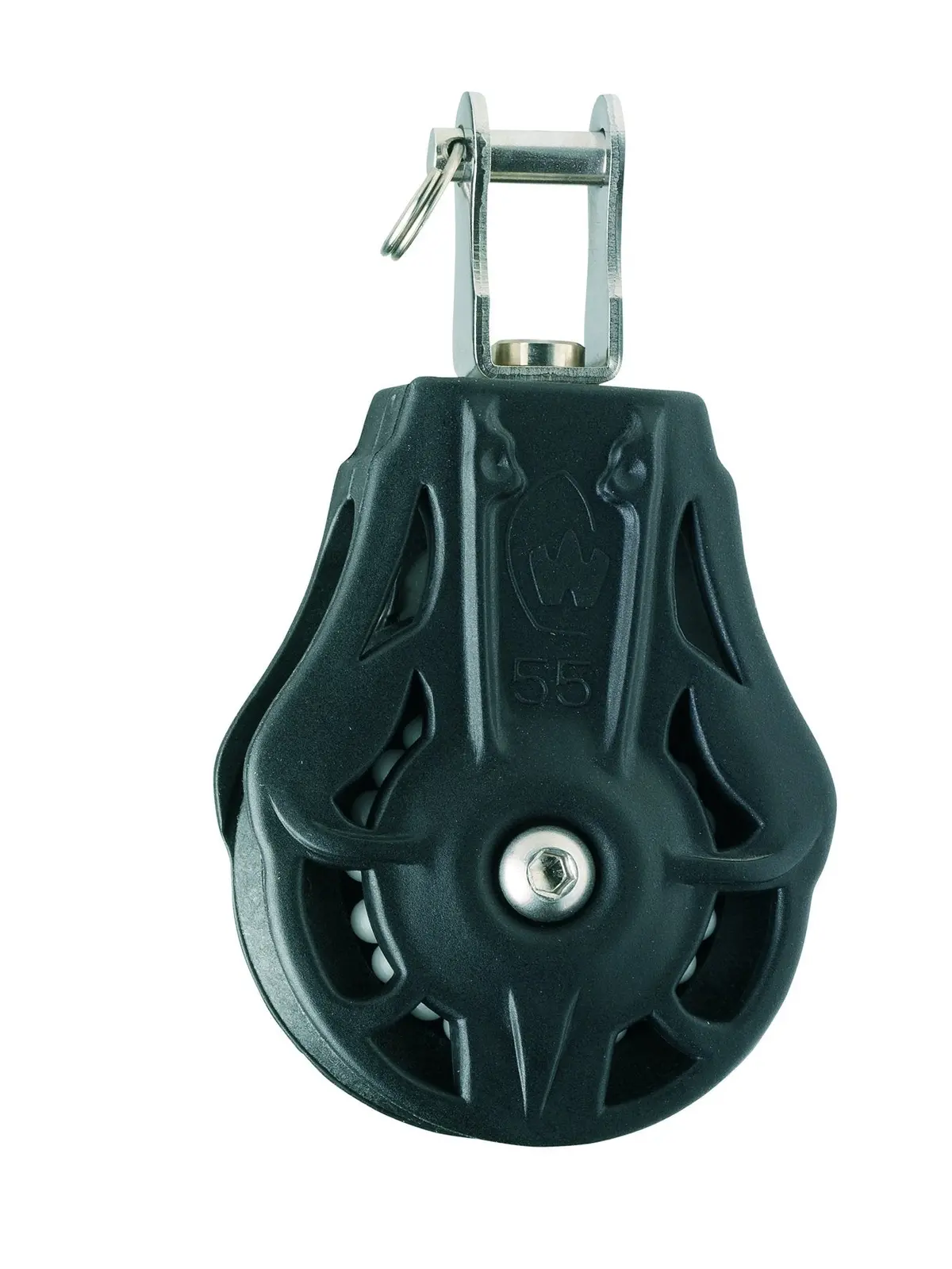 Wichard Single 2 49/64" (70Mm) Ball Bearing Block W/ Clevis Swivel Head 1