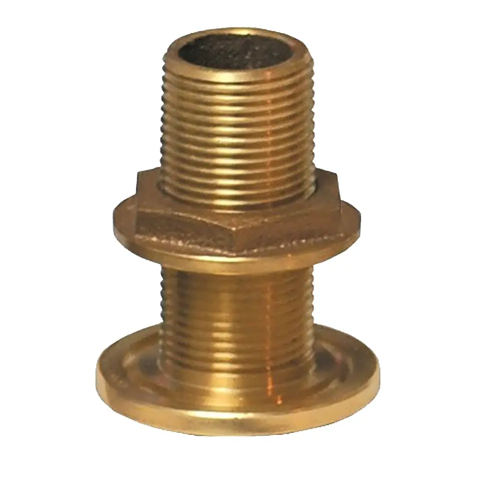 Groco 1" Nps Npt Combo Bronze Thru-Hull Fitting W/Nut [Th-1000-W] 1