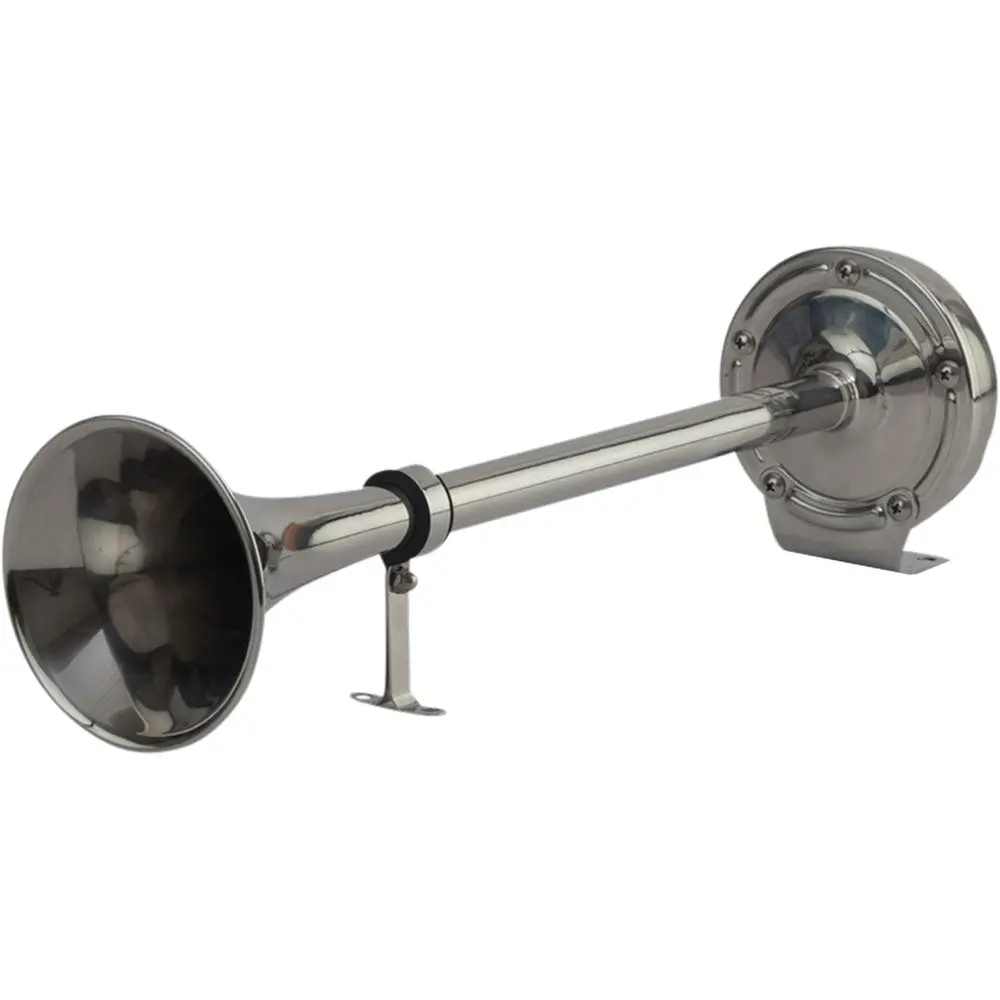 Sea-Dog Maxblast Stainless Steel Trumpet 12V Horn - Single [431510-1] 1