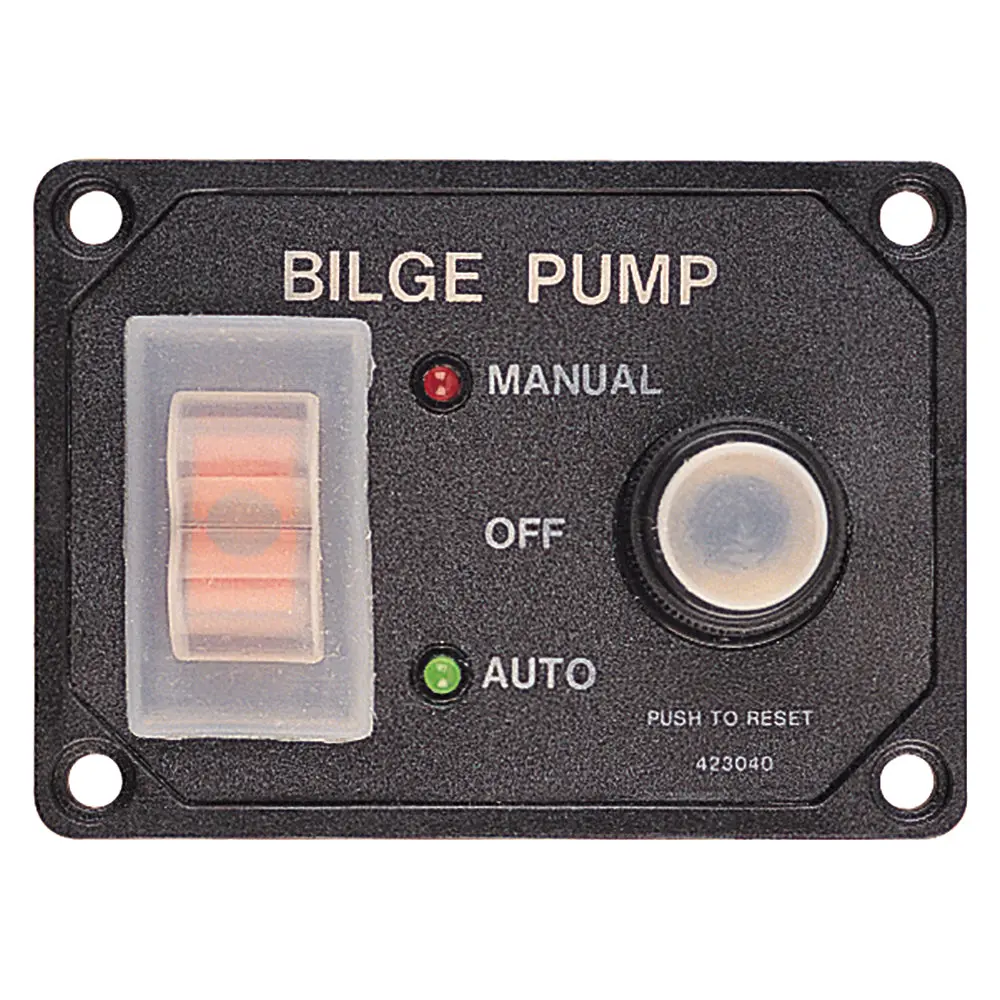 Sea-Dog Splash Guard Bilge Pump Panel W/Circuit [423046-1] 1