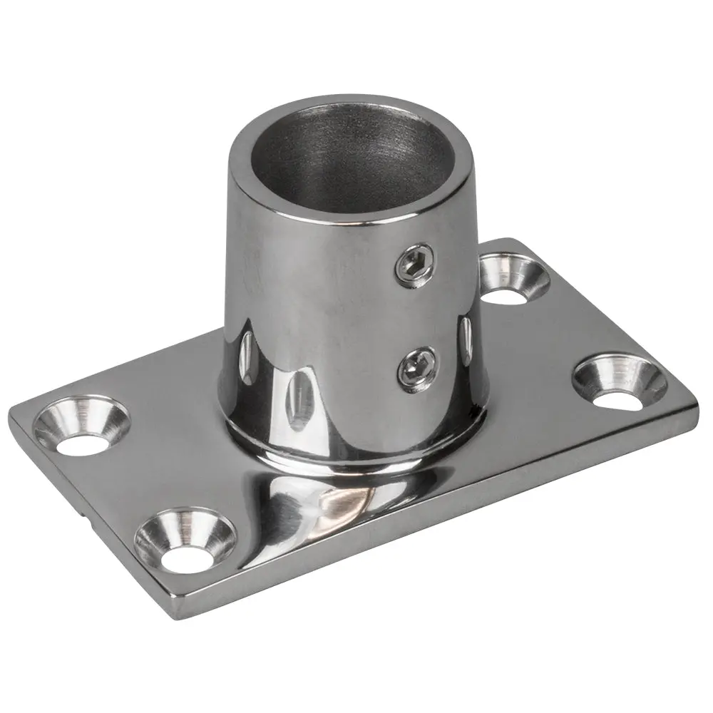 Sea-Dog Rail Base Fitting Rectangular Base 90 316 Stainless Steel - 1-7/8" X 3-3/16" - 1" Od [281901-1] 1