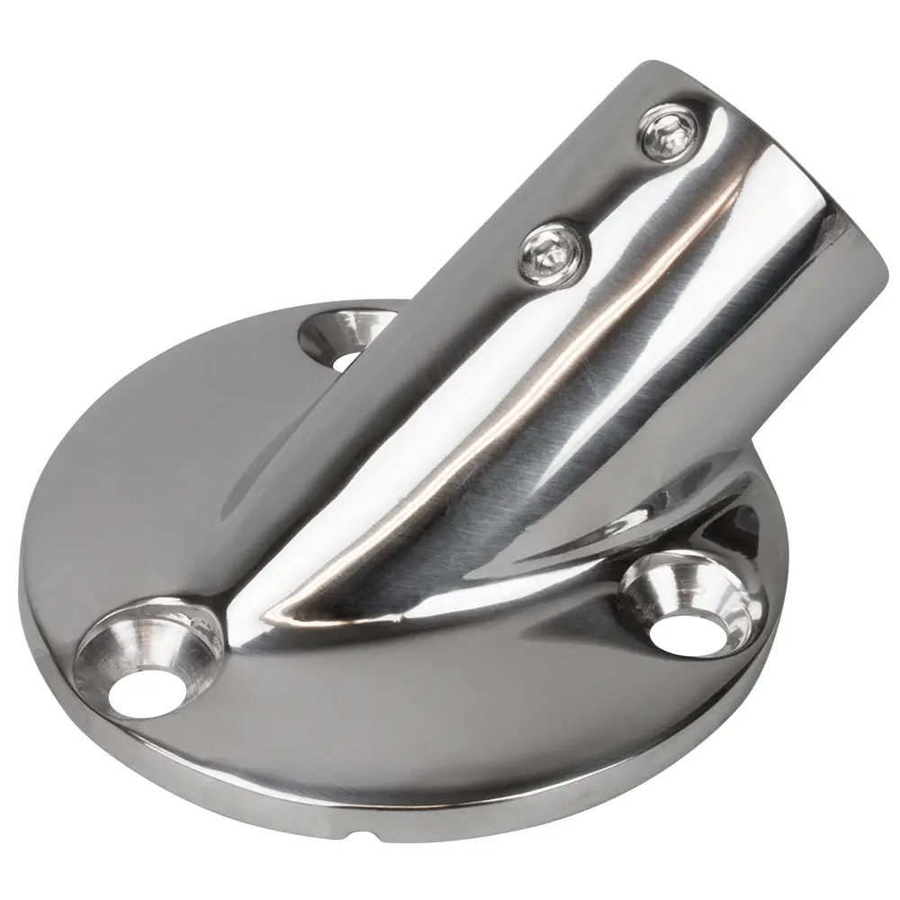 Sea-Dog Rail Base Fitting 2-3/4" Round Base 30 316 Stainless Steel - 1" Od [280301-1] 1
