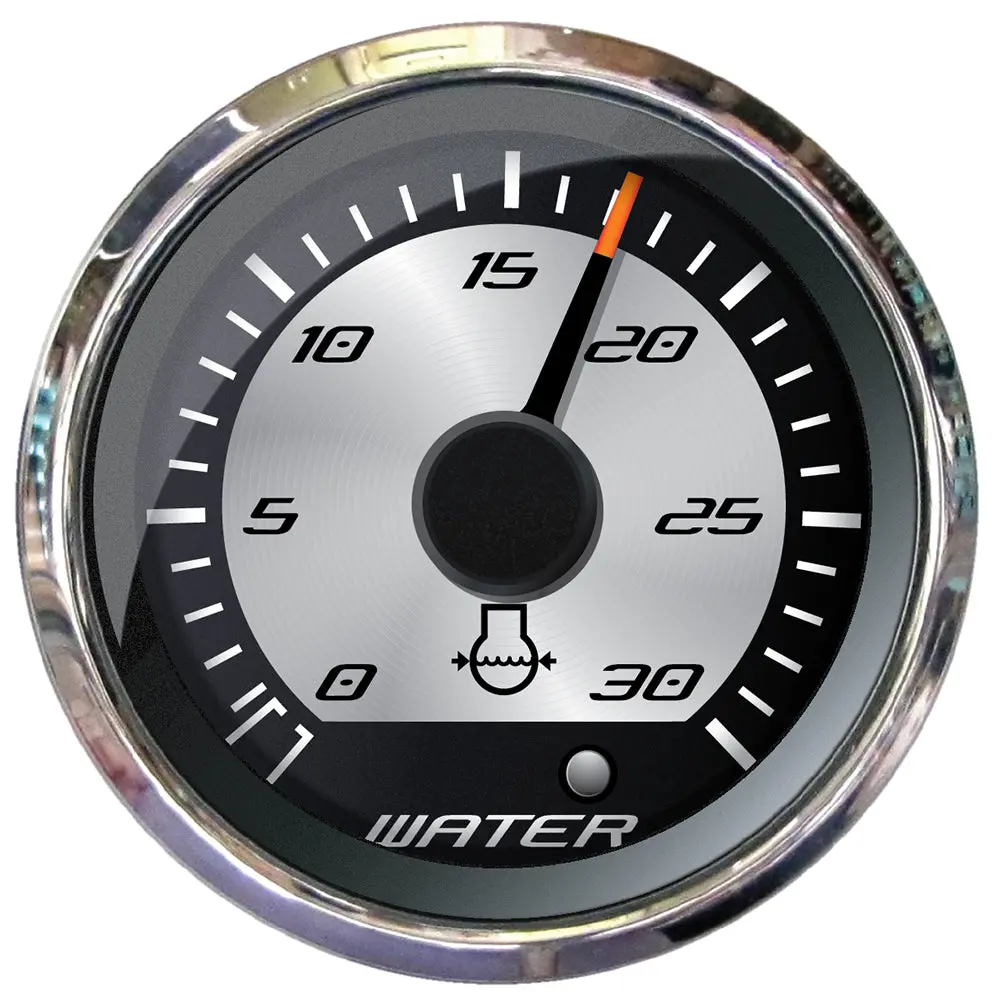 Faria Platinum 2" Water Pressure Gauge - 30 Psi [22023] 1