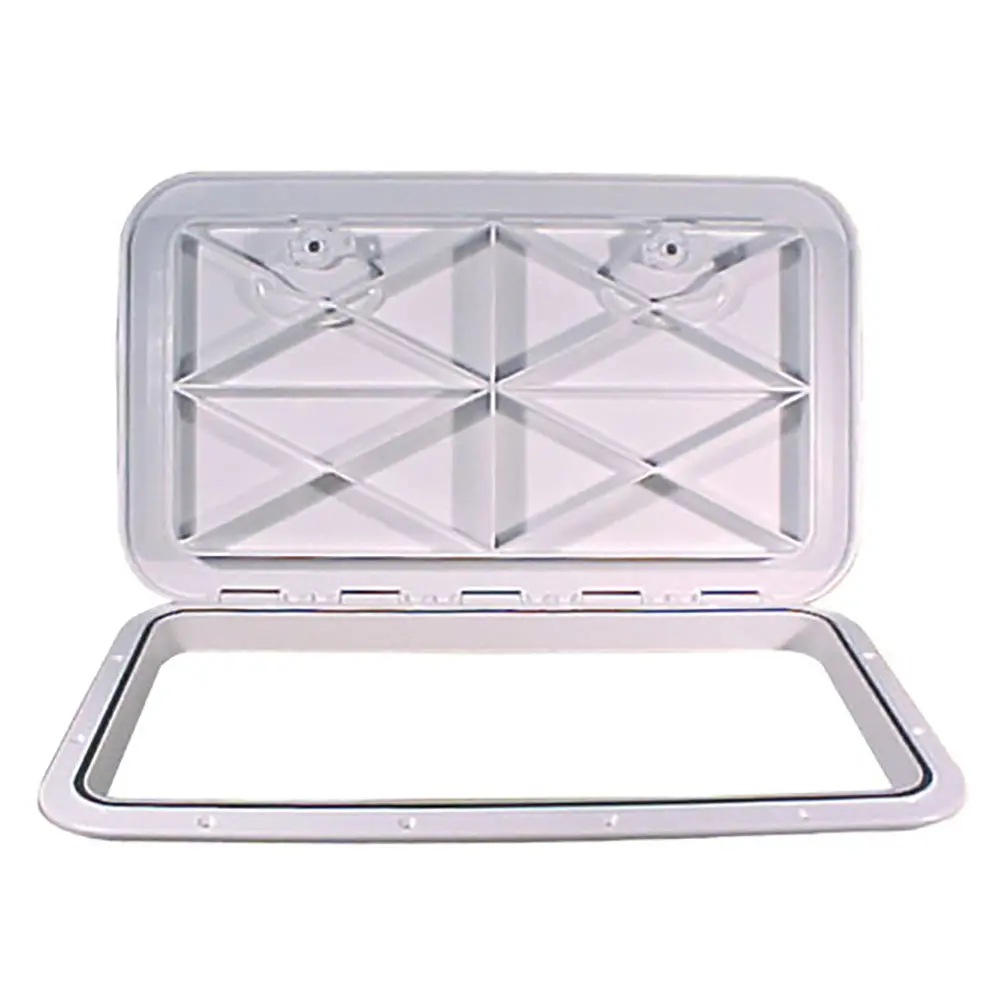 Beckson 14" X 24" Flush Hatch White - Asa Material - Acrylonitrile Styrene Acrylate [Ht1424aw] 1