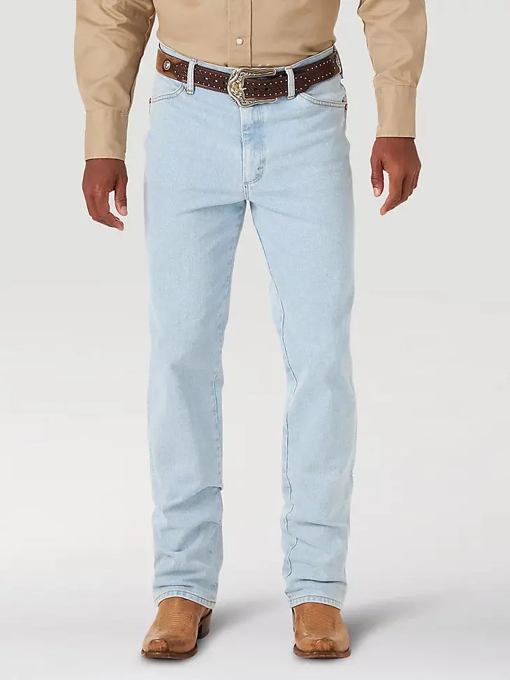 Wrangler® Cowboy Cut® Slim Fit Active Flex Jeans In Bleach 1