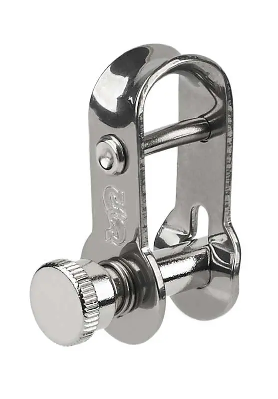 Schaefer Stamped/ Short Retainer Shackle/ Spring Loaded, Max Line 5/16" 1