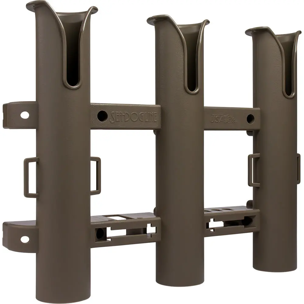 Sea-Dog Triple Threat Three Pole Rod Holder - Flat Dark Earth [325034-1] 1