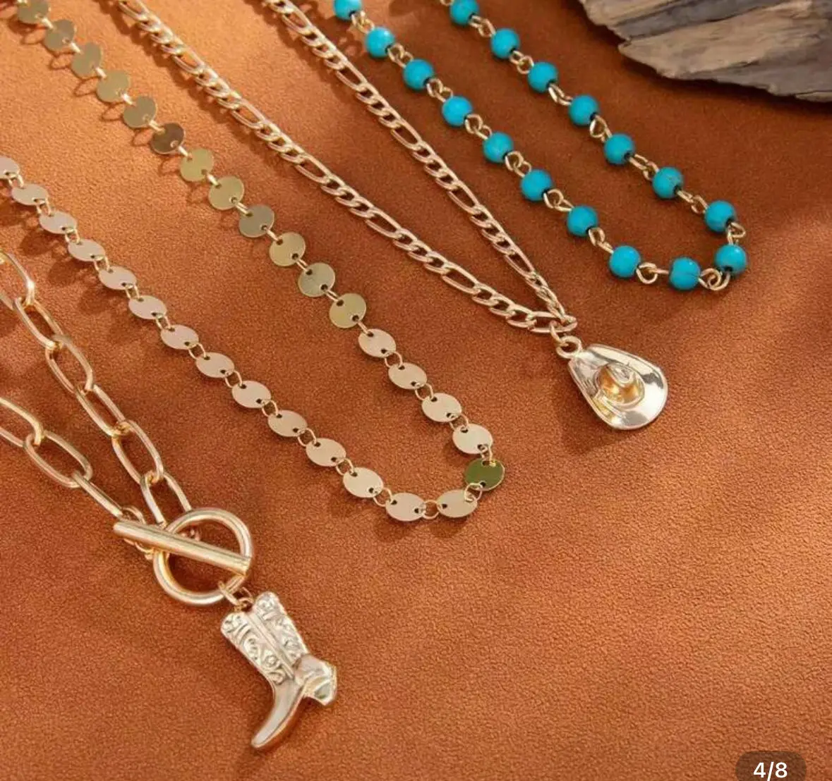 Gold Layering Necklace Assortment 1