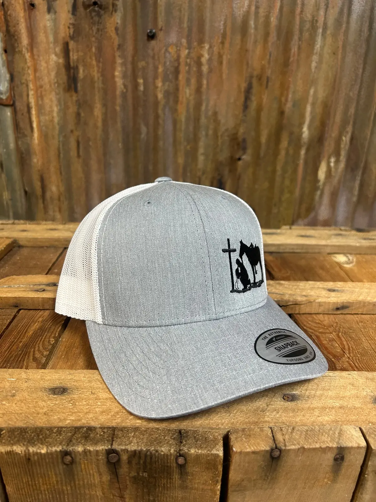 Dally Up Praying Cowboy Left Panel Ballcap 1