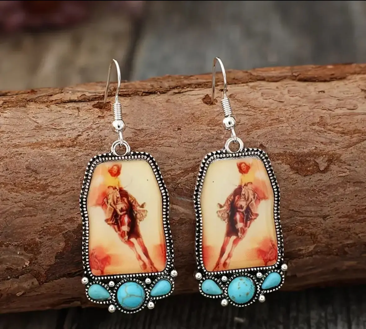 Cowgirl Bronc Earrings 1