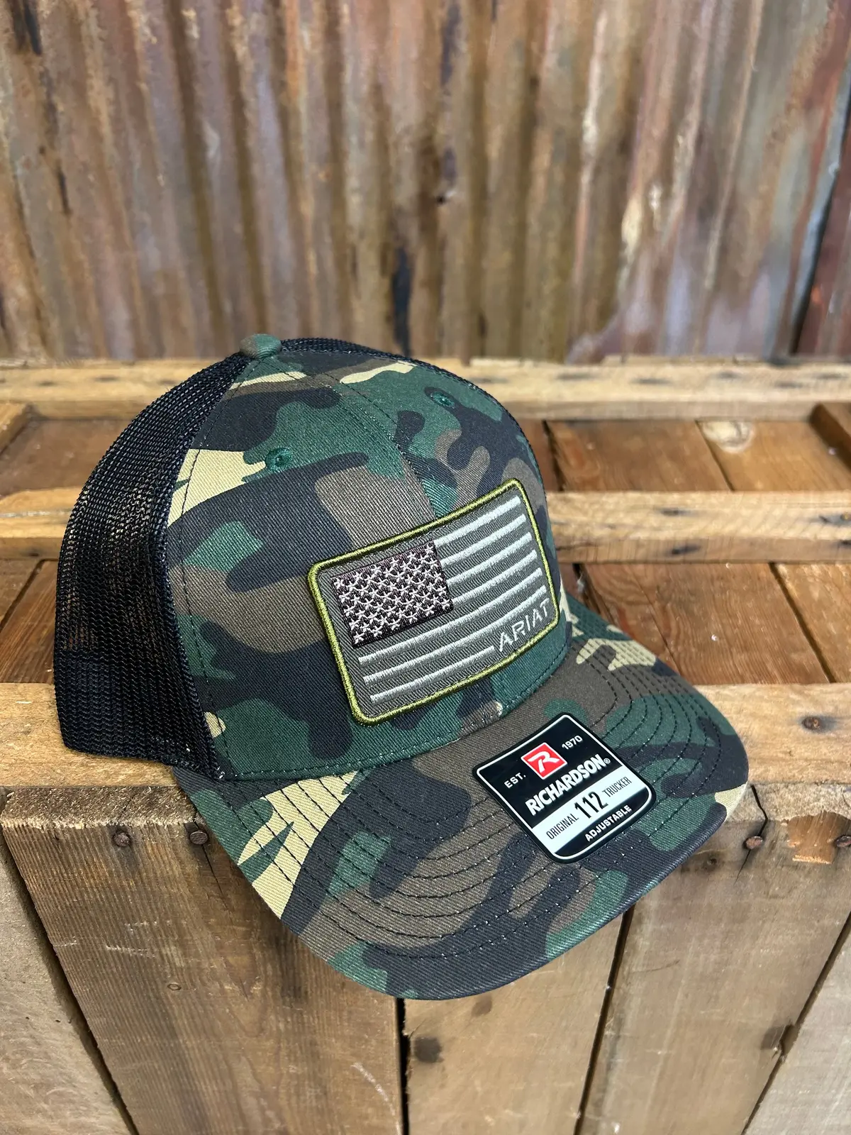 Ariat Usa Flag Patch Hat 1
