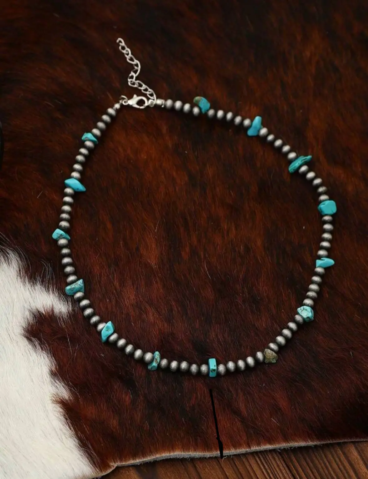 Vintage Turquoise & Navajo Necklace 1