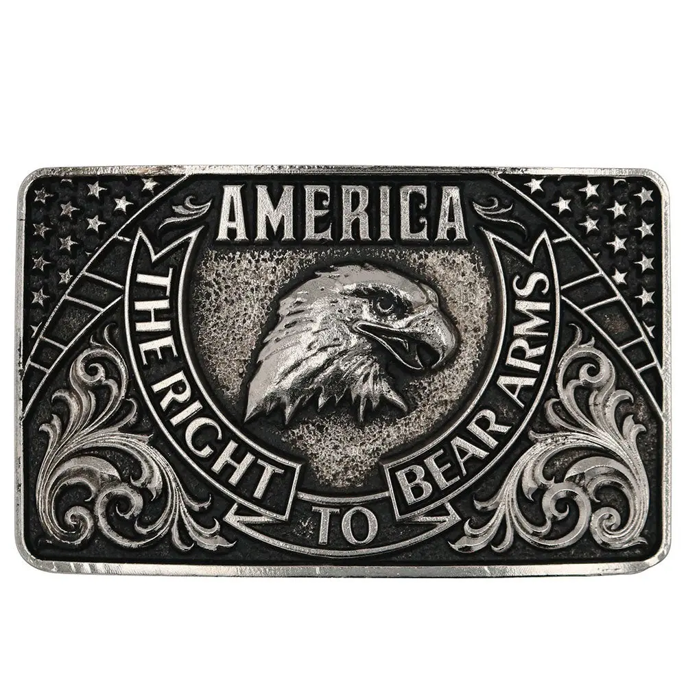 Montana Silversmith Eagle Arms Patriotic Belt Buckle 1