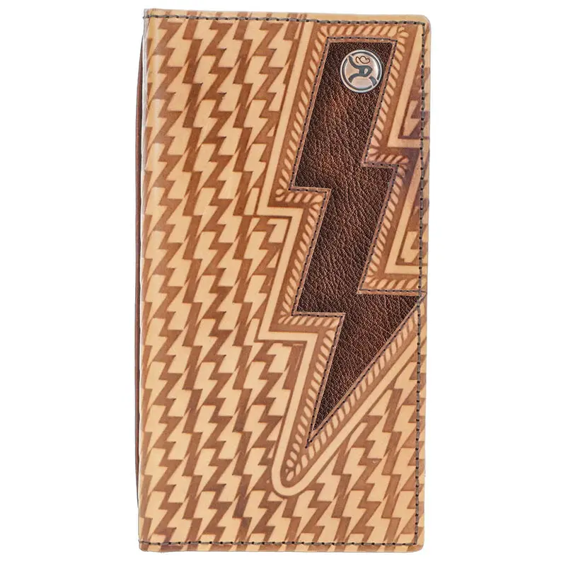 Hooey Lightning Basket Weave Rodeo Wallet 1