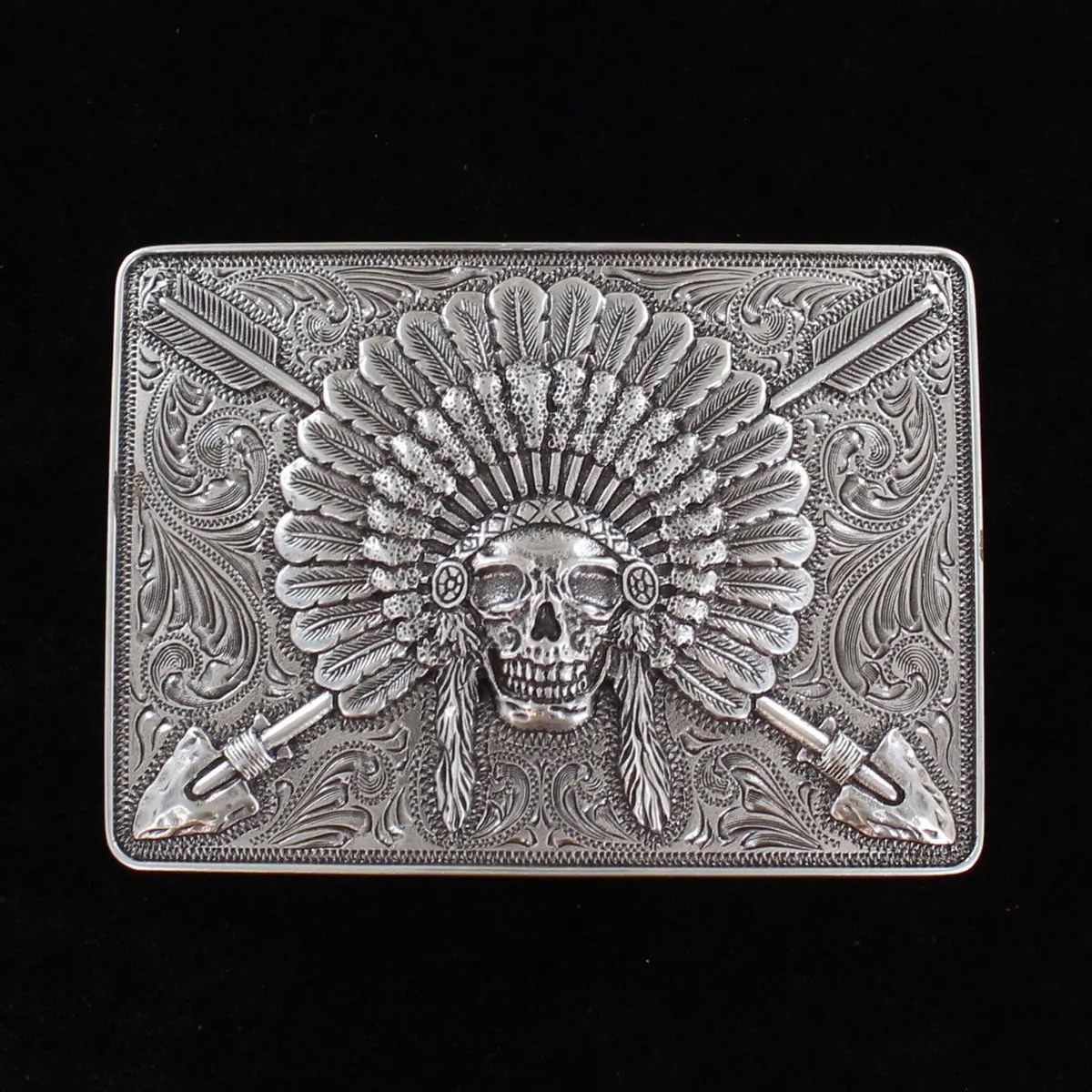 Ariat Chief Skull Belt Buckle 1