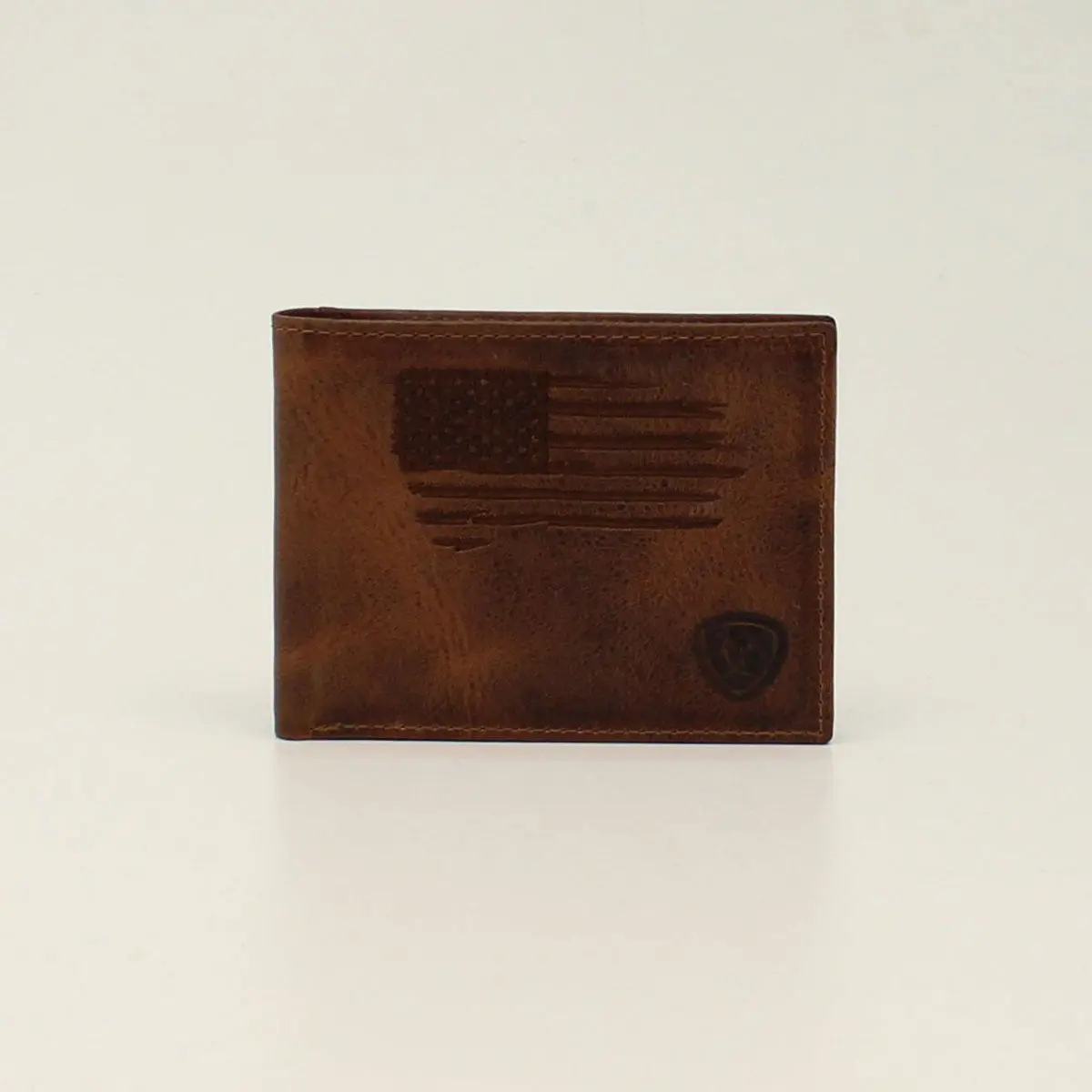 Ariat Distressed Usa Flag Bifold Wallet 1