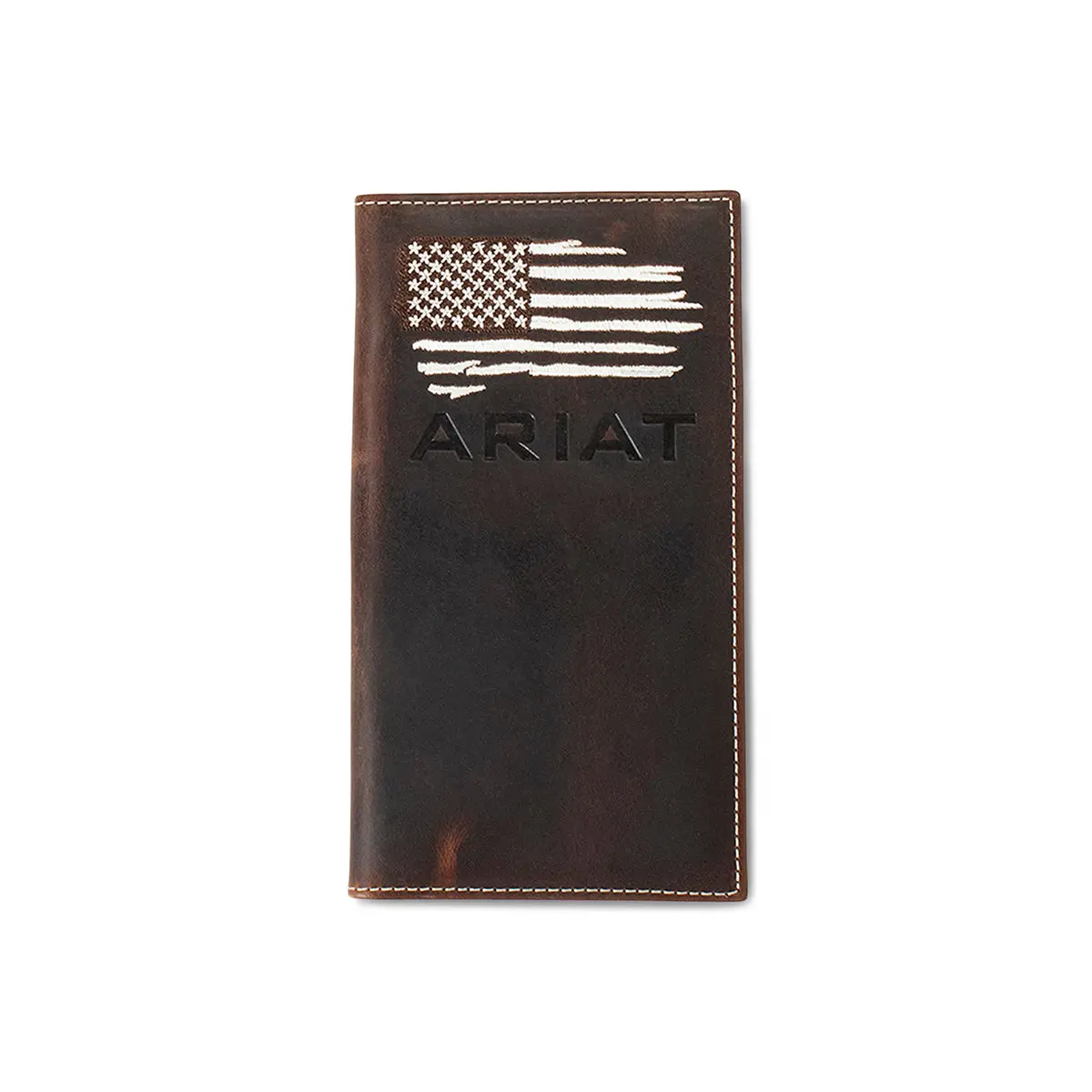 Ariat Distressed American Flag Rodeo Wallet 1