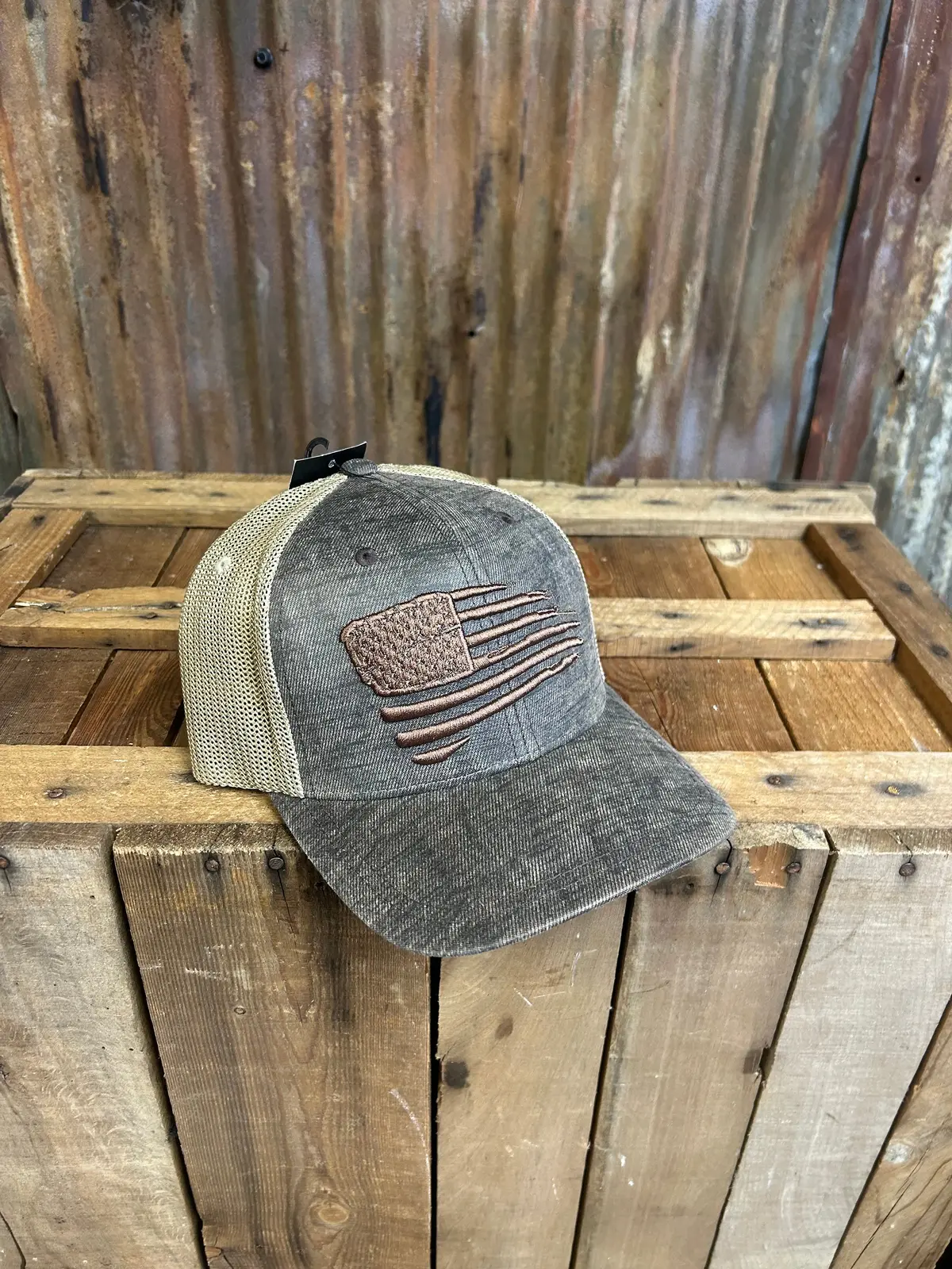 Ariat Embroidered Flag Hat 1