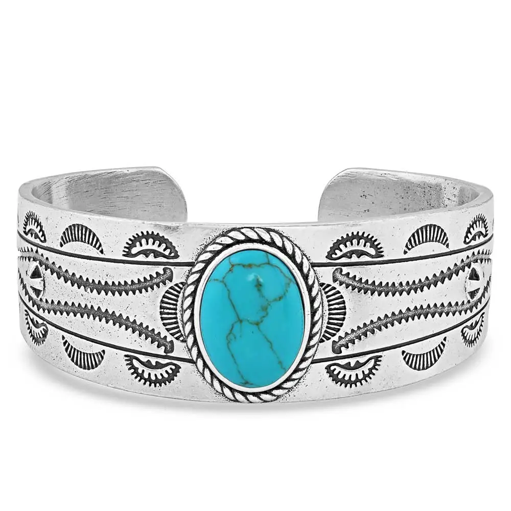 Montana Silversmiths Into The Blue Turquoise Cuff Bracelet 1