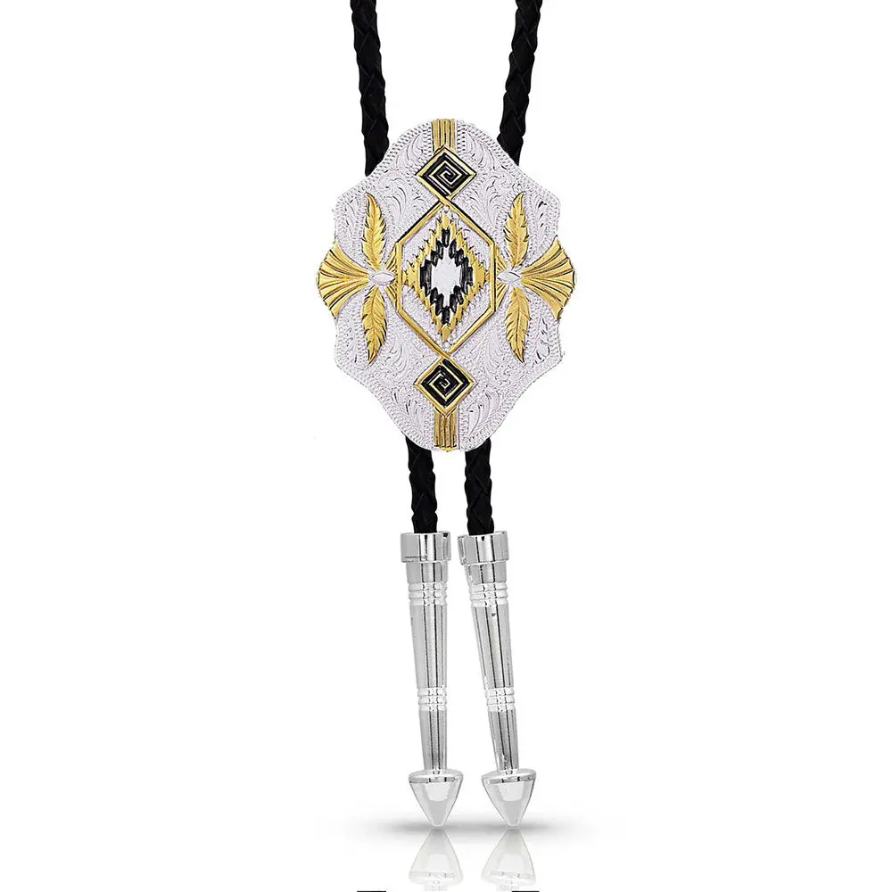 Montana West Southwest Scalloped Bolo Tie 1