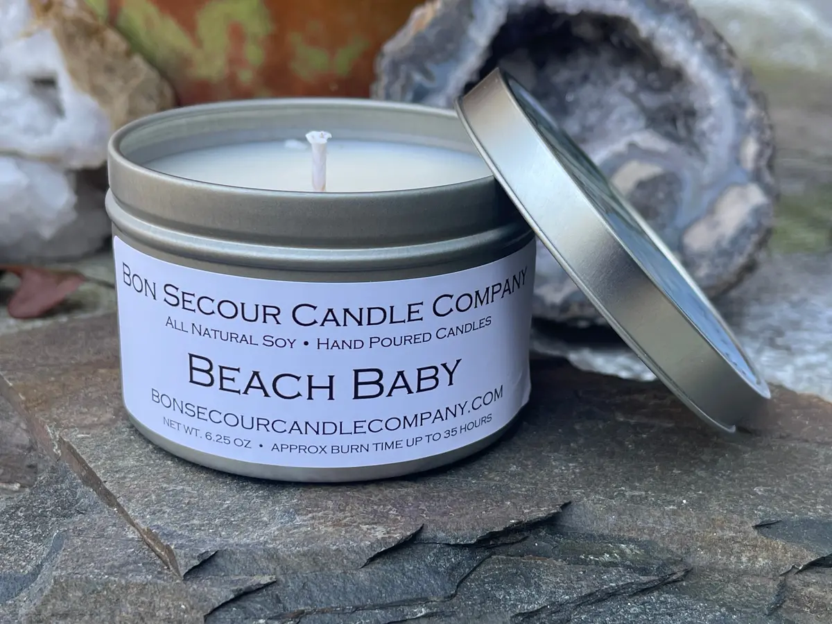 Beach Baby Soy Candle Tin 1