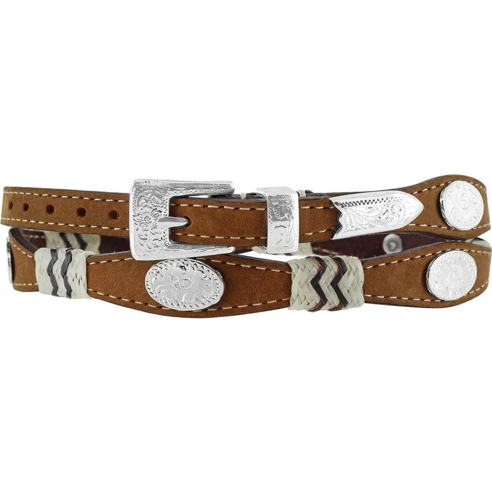 Brighton Brown Buckaroo Hatband 1