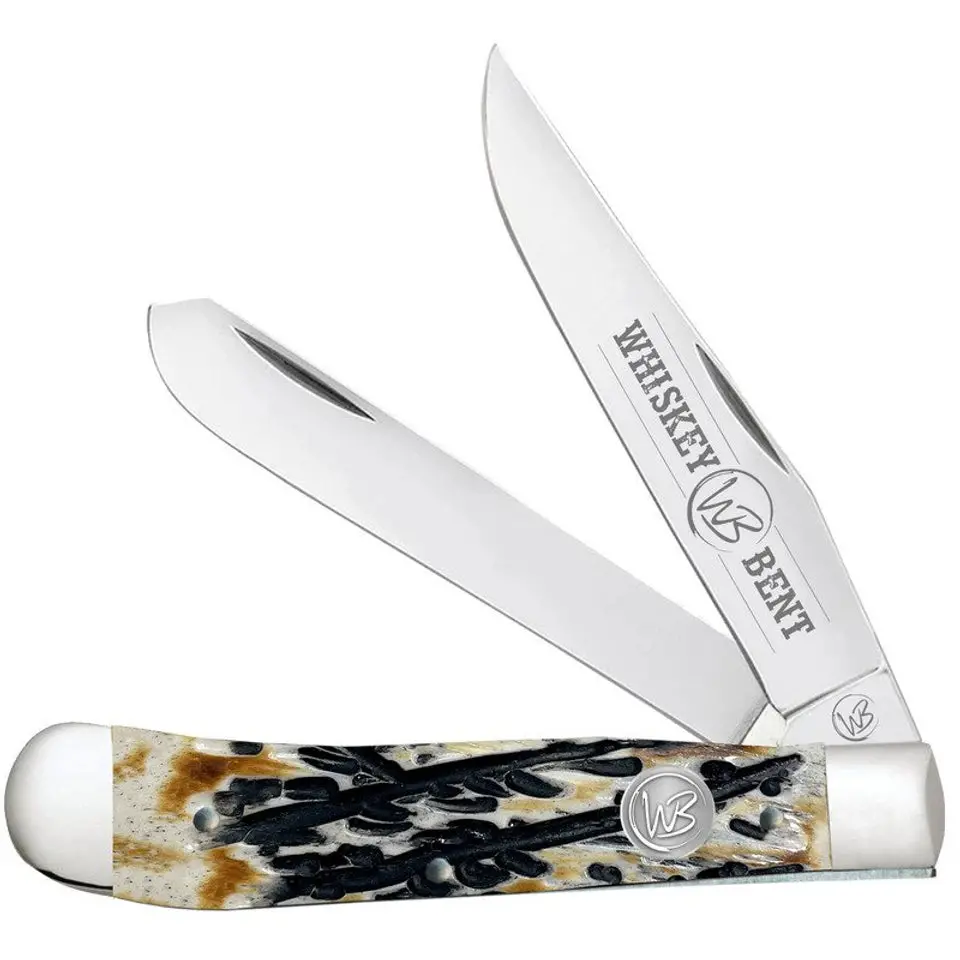 Whiskey Bent Carved Burnt Bone Trapper 1
