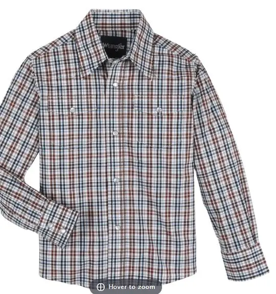 Wrangler Long Sleeve Western Snap 1