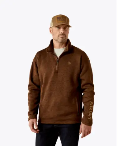 Ariat Caldwell Logo 1/4 Zip Sweater 1