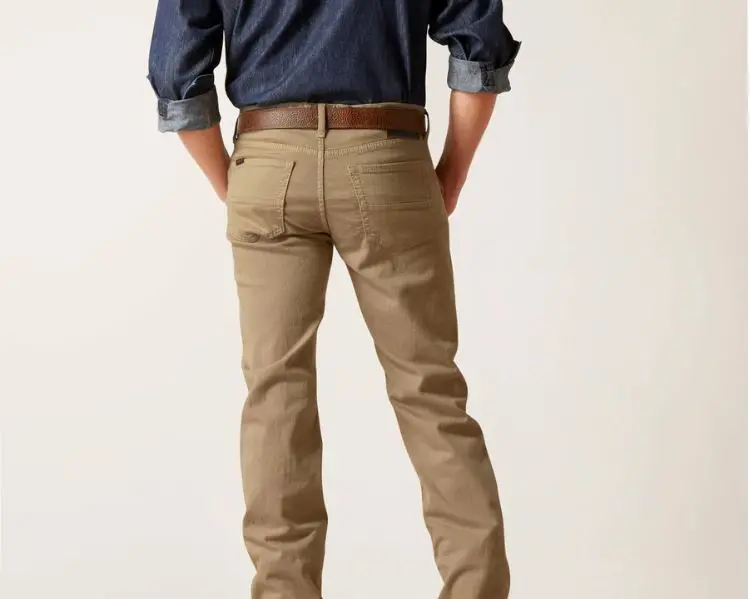 Ariat M7 Grizzly Straight Jean In Dark Khaki 1