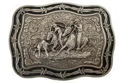 Crumrine Rectangle Team Roper Buckle 1