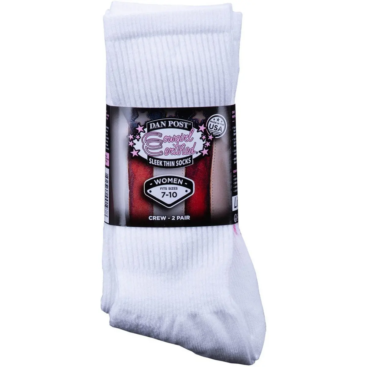 Dan Post Cowgirl Certified Crew Socks 1