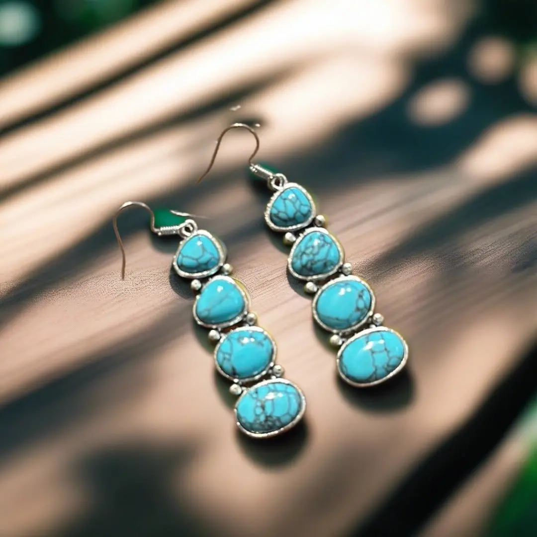 Bohemian Stone Earrings 1