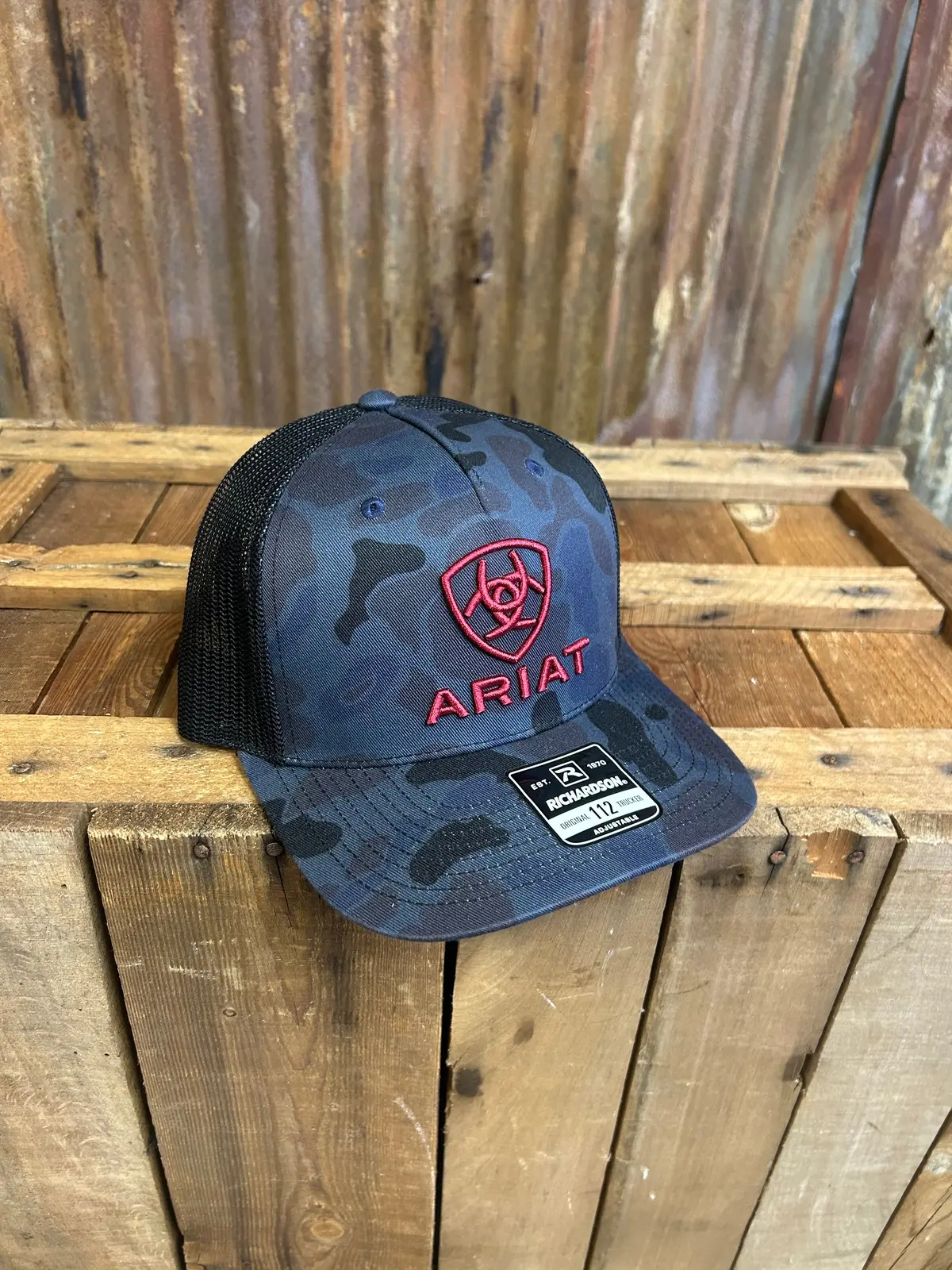 Ariat Camo 3D Embroidered Ballcap 1