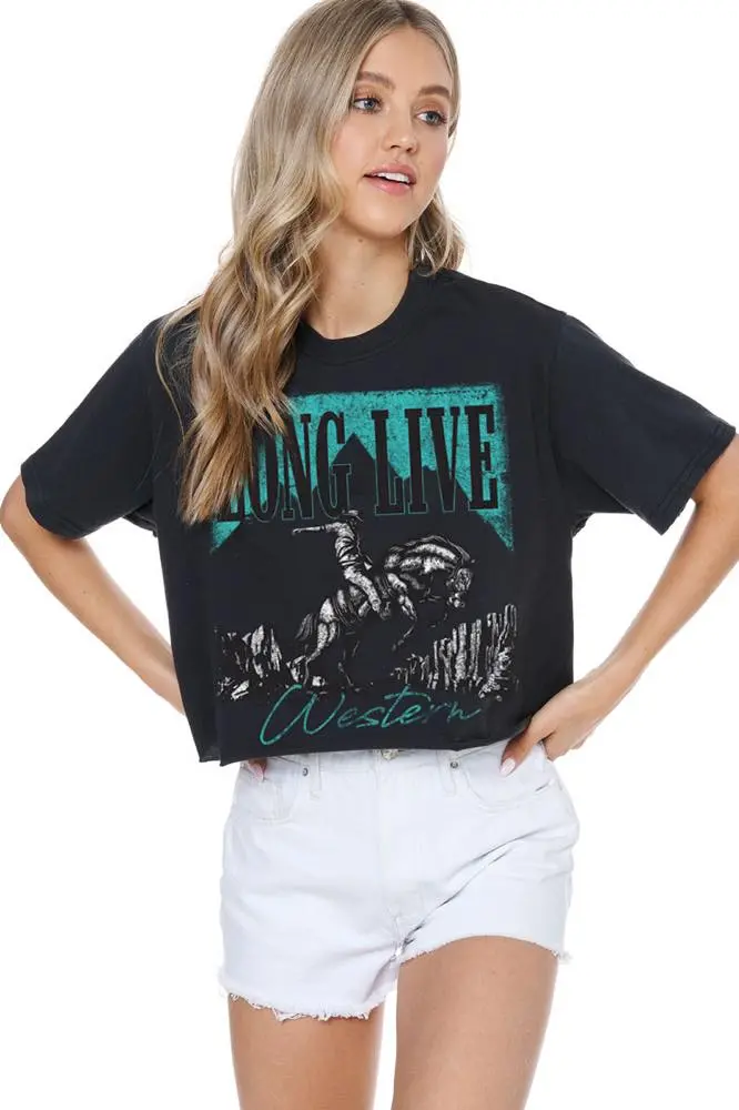 Zutter Long Live Western Crop Tee 1