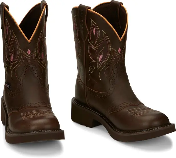 Justin 8" Shetland Buffalo Round Toe Western Boot 1