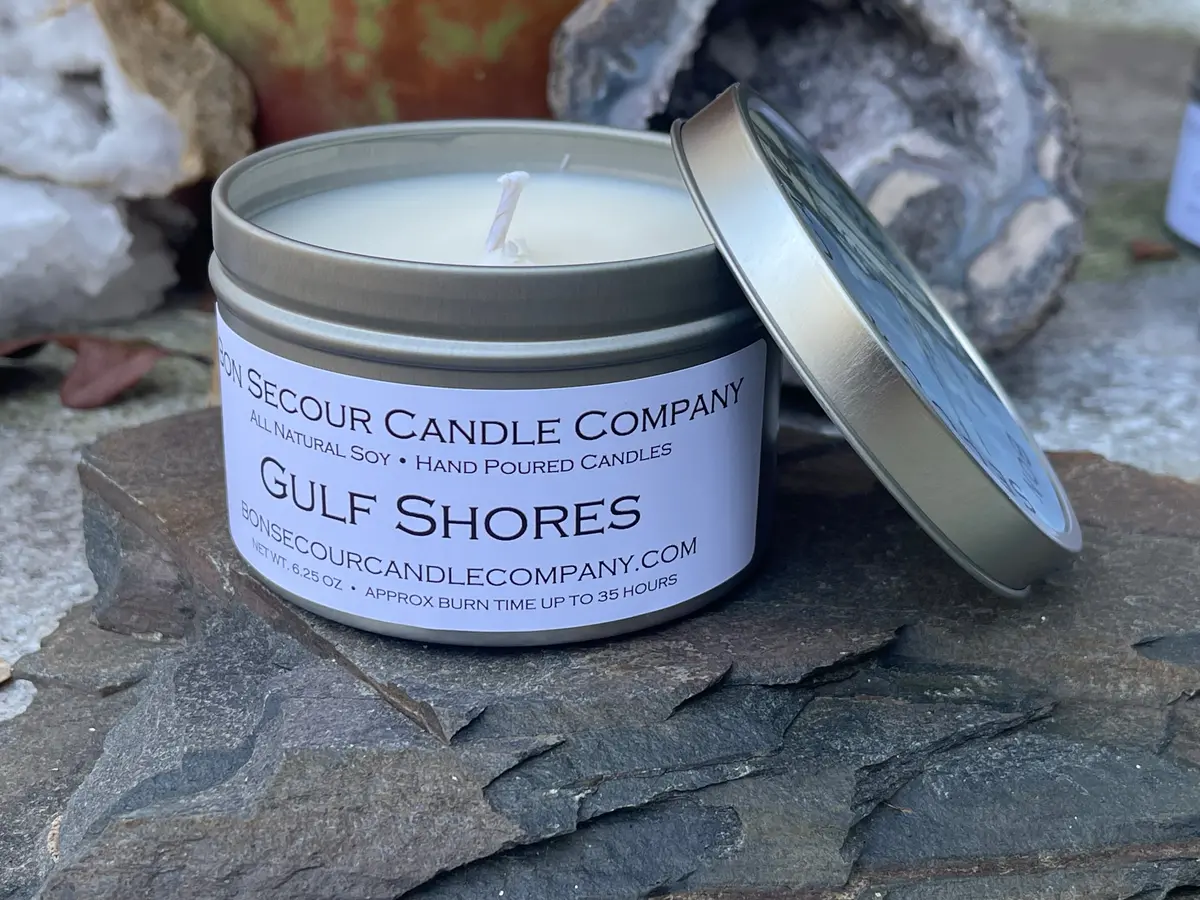 Gulf Shores Soy Candle Tin 1
