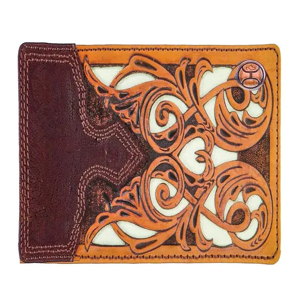 Hooey "Top Notch" Bifold Brown/Tan/Ivory Wallet 1