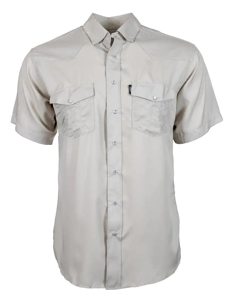 Hooey "Sol" Tan Short Sleeve Pearl Snap Shirt 1