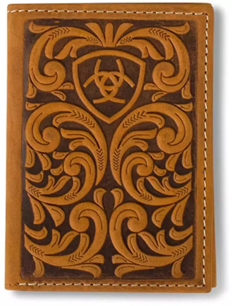 Ariat Embossed Trifold Wallet 1