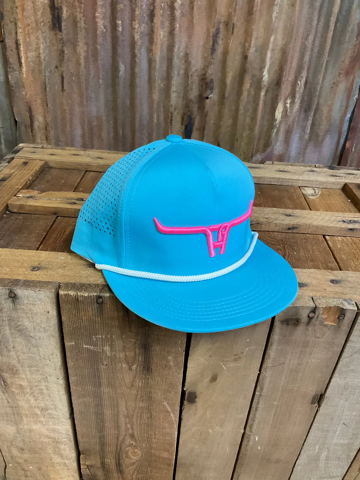 Cactus Alley "Ca Longhorn" Pink Puff Ballcap 1