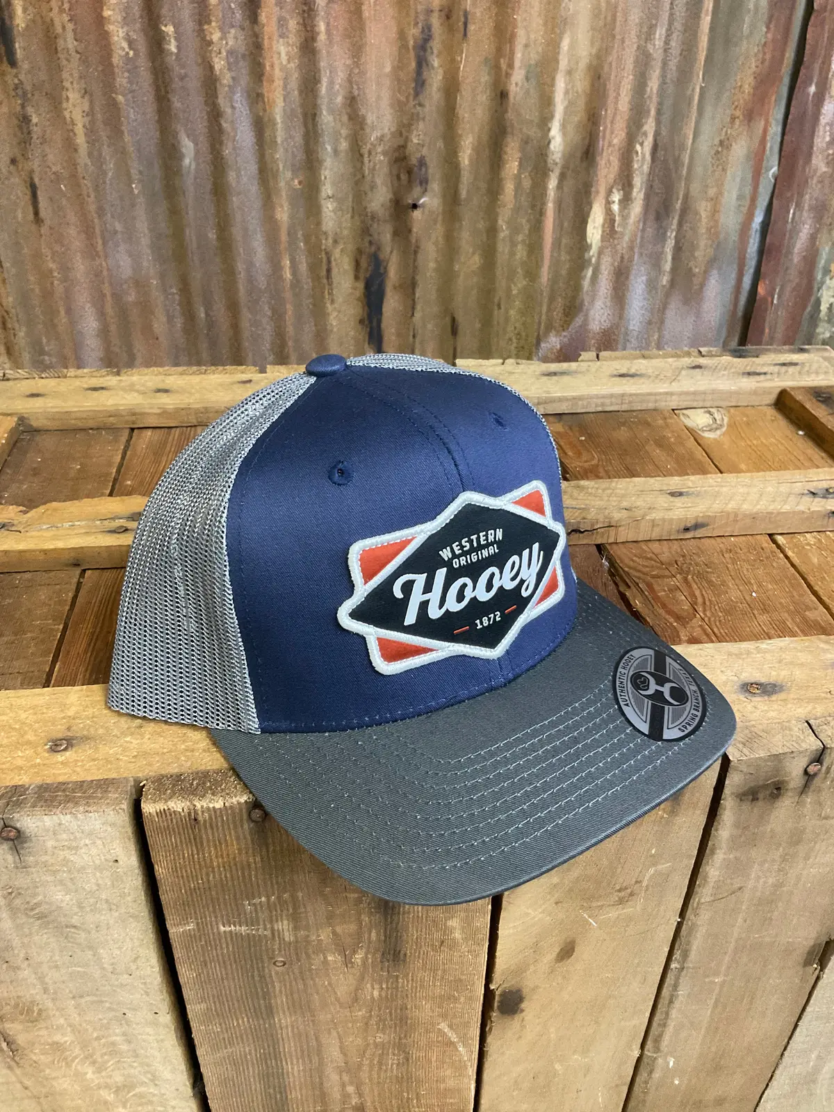 Hooey "Dia" Navy And White Trucker 1