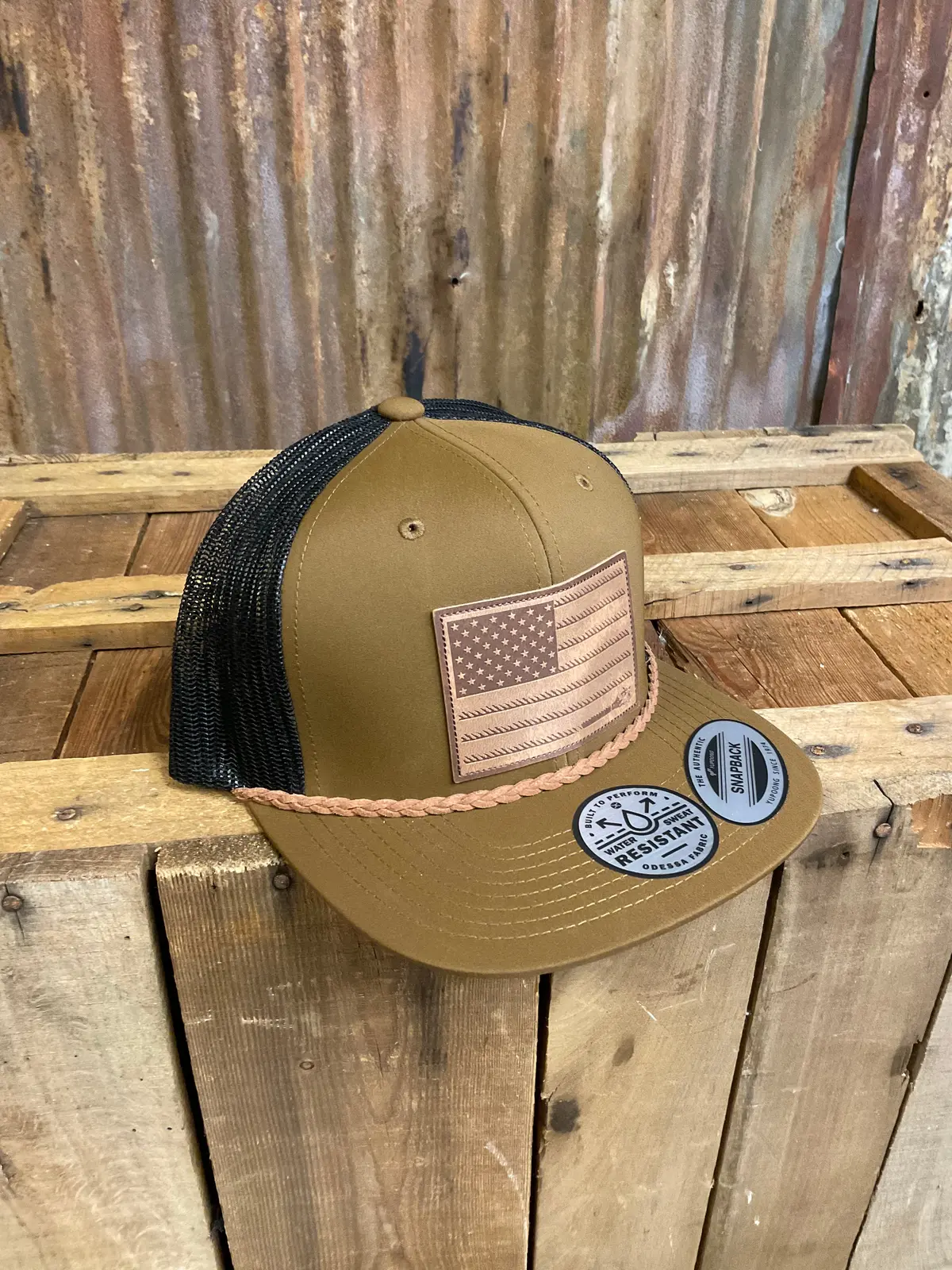 Hooey "Liberty Roper" Brown/Black Leather Patch 1