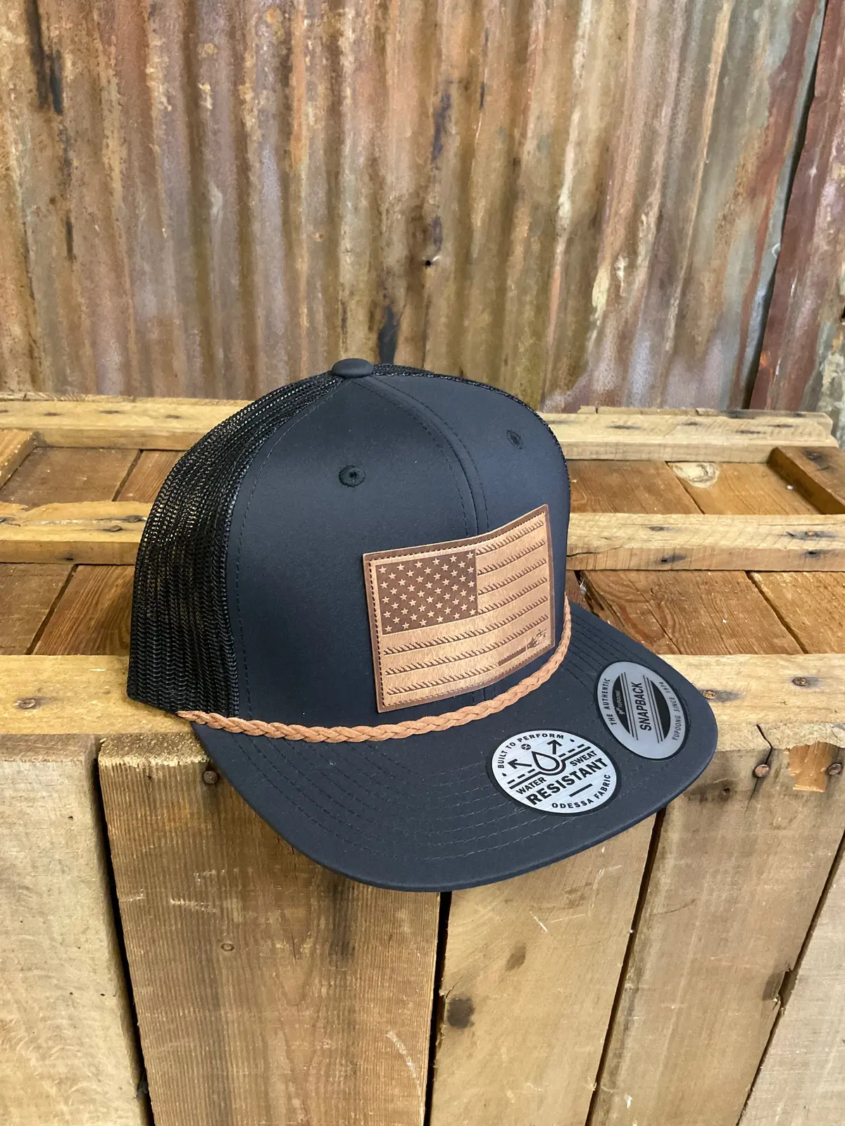 Hooey "Liberty Roper" Black With Leather Rope 1