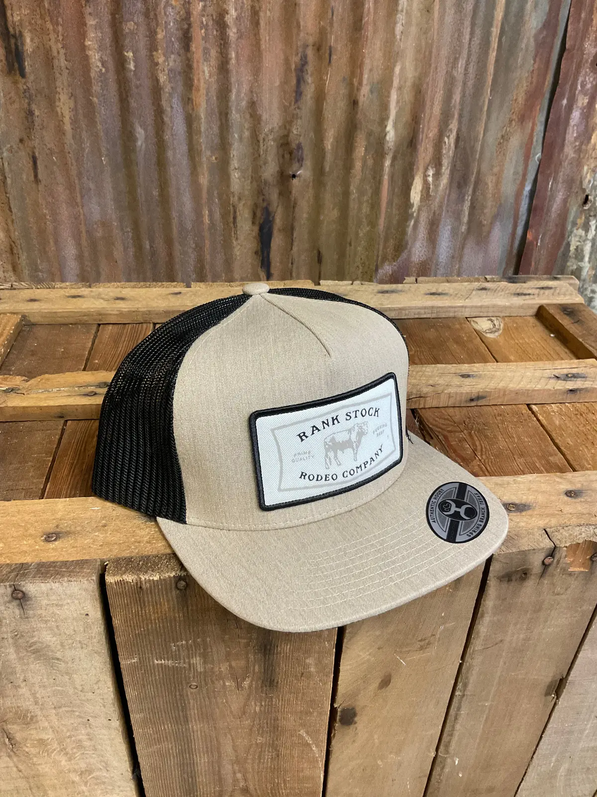Hooey "Rank Stock" Tan & Black Hat 1