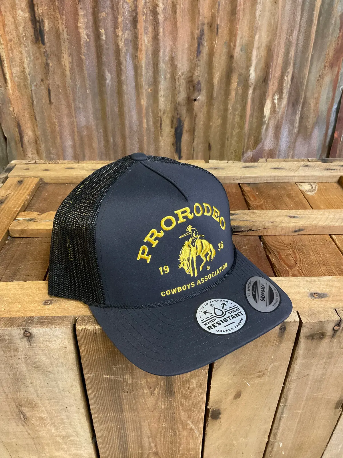 Hooey Prca Trucker With Gold Logo 1