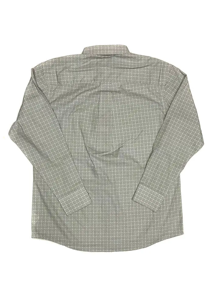 Men's George Strait Collection Long Sleeve Shirt Sage/Grey 2