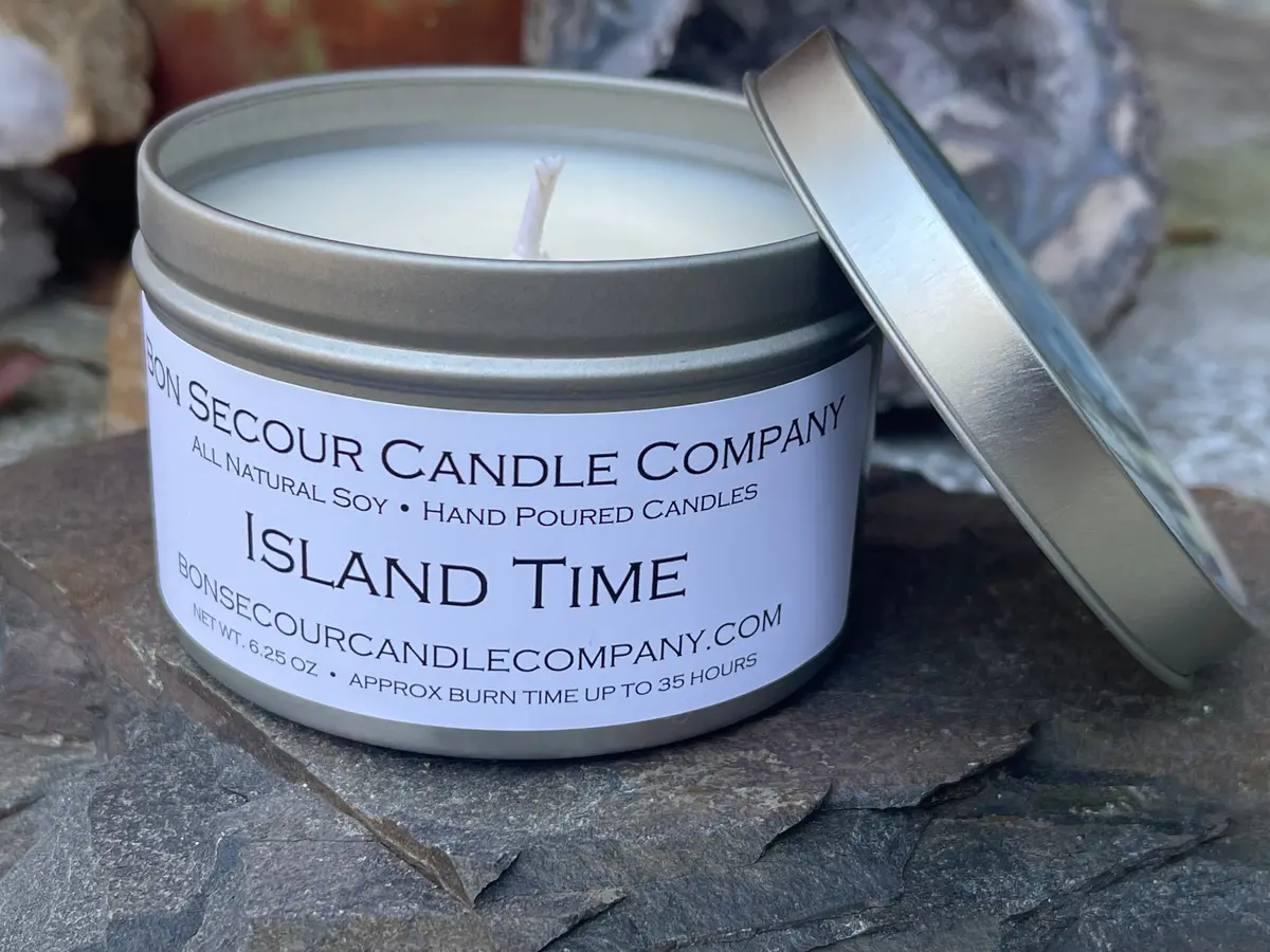 Island Time Soy Candle Tin 1