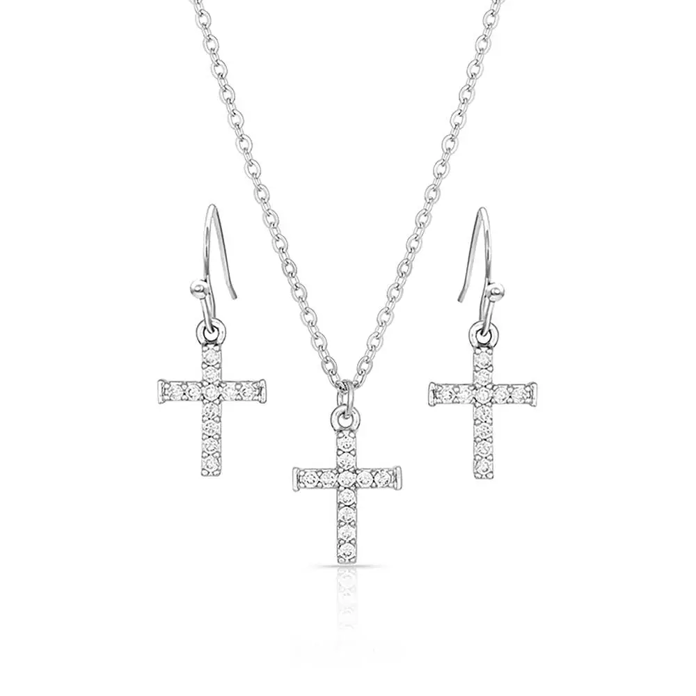 Montana Silversmiths Unwavering Cross Jewelry Set 1